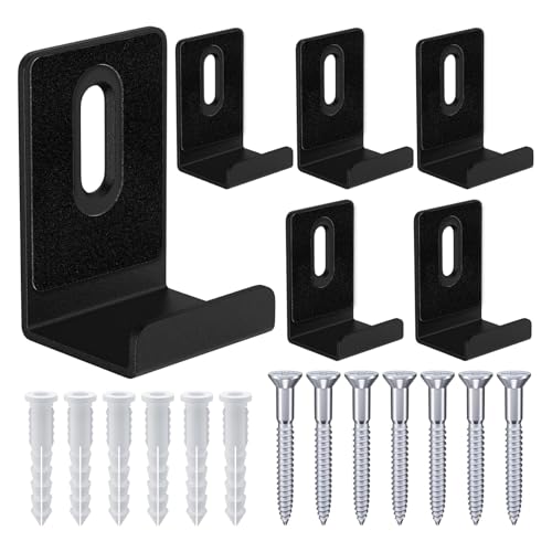 BAGTeck 6Pcs Metal Mirror Clips 3/4 Wide Channel Mirror Hanger Clip Large Heavy Retainer Clips for Mirrors with Screw Mirror Clips for Wall Mounting Frameless Mirror Billboard Displays Tile Display