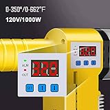 Plastic Pipe Welding Tool,Fusion Welder for Standard Pipe Size,IPS Size Hot Melt Machine with Temperature Adjustment Pe Pipe Welding Machine Suitable for Us Voltage 110v 1000w (Yellow)