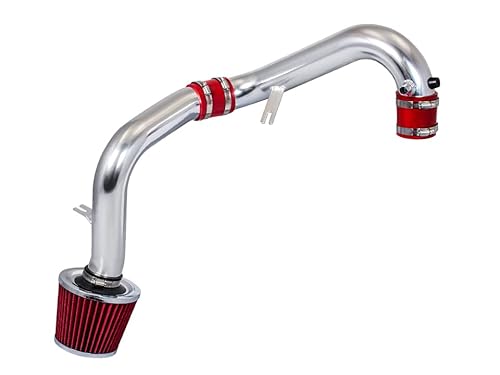 Rtunes Racing Cold Air Intake Kit + Filter Combo RED Compatible For 01-05 Honda Civic EX/LX/DX