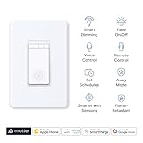 TP-Link Tapo Matter Smart Dimmer Switch, Single Pole, Neutral Wiring & 2.4 GHz WiFi Required, Compatible with Alexa, Siri, Google Home, Bixby, UL Certified Light Switch, (4-Pack)