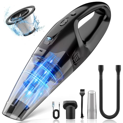 BSRCO Handheld Vacuum Cordless Rechargeable, Lightweight Mini Car Vacuums, Hand Vacuum USB Charge, Pet Hair for Car Home