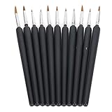 Brush Edge 22×13×2 11Pcs Painting Brush Weasel Hair Stroke Edge Drawing Tool Art Supplies For Watercolor Gouache Oil Painting