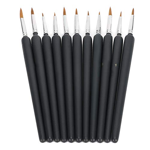 Brush Edge 22×13×2 11Pcs Painting Brush Weasel Hair Stroke Edge Drawing Tool Art Supplies For Watercolor Gouache Oil Painting