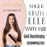 ELLA BELLA® Ceramic Flat Iron Hair Straightener • Professional Straightening Iron • Digital Display to Accurately Control Temperature • As Featured in Good Housekeeping