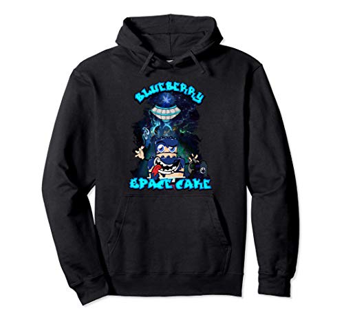 Blueberry Space Cake Marijuana Strain Pullover Hoodie