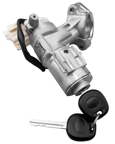 Ignition Lock Cylinder Assembly Switch 2 Key Fit for Toyota Corolla Matrix 2003-2008, Inner Car Ignition Switch Door Lock Replace 45020-02-3