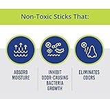 Glovestix Shoe Deodorizer & Odor Eliminator for Hockey & Lacrosse Gloves, Boxing & Soccer Gear, Smelly Gym Bags & Sports Equipment. Non-Toxic Odor Remover. As Seen on Shark Tank (1 Set of Sticks)