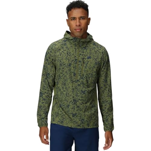 Outdoor Research Men's Astroman Air Sun Hoodie, Willow Atoms, M