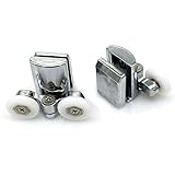 Stainless Steel Shower Door Wheels 23mm Shower Door Rollers (2top +2bottom)