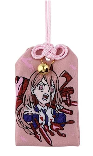 Pinstant Chainsaw Man Power Aki Hayakawa Anime Manga Embroidery Omamori Amulet Charm Pray Bag Talisman