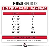 FUJI Baseline Ranked Long Sleeve Jiu Jitsu Rashguard, BJJ Rashguard for Men and Women, Size, Medium, White