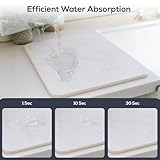 Drying Stone for Kitchen Counter - Anti-Slip Diatomaceous Earth Dish Drying Mat | Absorbent Stone Mat for Kitchen Countertop | Dish Drying Stone for Sink Area | Stylish & Functional Kitchen Stone Mat