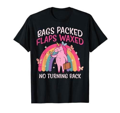 Bags Packed Unicorn Funny Inappropriate Vacation Women T-Shirt