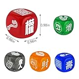 2025 Feng Shui Five Element Lucky Dices Five Color Dice Bring Good Luck w5655