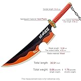 Zisu Tengen Swords, About 31 inches, Two Tengen Sword Included, Hashira Pillars & Tengen Uzui Sword Katana for Cosplay Purpose, Anime Sword with Original Texture (Orange-Tengen)