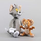 uiuoutoy Cat Jerry & Mouse Tom Plush Toys Set of 2 pcs