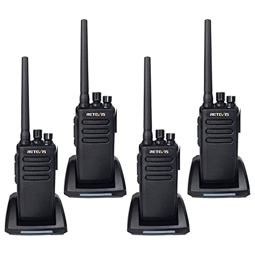 Retevis RT81 Digital Two Way Radio,Waterproof Walkie Talkies Long Range,Rugged,2200mAh,Group Call, Dual Time Slot,DMR Radio for Business (4 Pack)