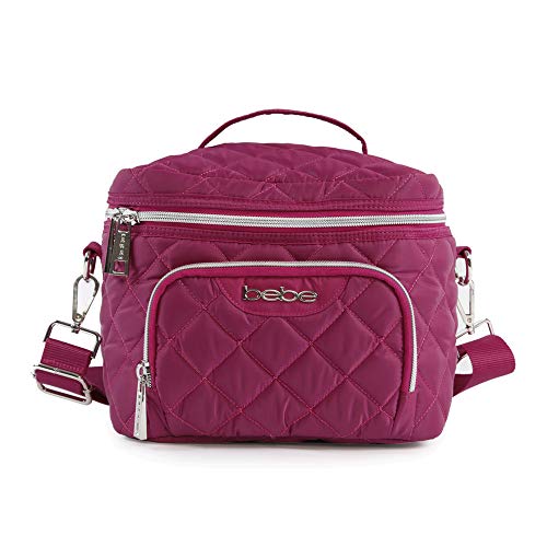 BEBE Women's Gigi Reusable Insulated Lunch Box Tote Bag, Wine, One Size
