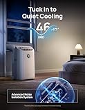 Dreo Portable Air Conditioners, 12,000 BTU AC Unit for Bedroom with Drainage-free Cooling, 46dB Quiet, APP/Voice/Remote, 24h Timer with Fan & Dehumidifier, Smart Air Conditioner for Room Indoors