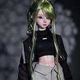 CALEMBOU BJD Dolls with Clothes, 17.5-inch Euro-American Style Ball Jointed Doll, 1/4 Cute Collectable Anime Figure Dress Up Doll for Gifts (Zhaoyan-45cm)