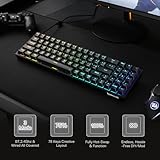 Redragon S136 Gaming Keyboard & Mouse Combo, 75% K628 Tri-Mode Wireless RGB Mechanical Keyboard and 7200 DPI Wireless Gaming Mouse Bundle, Convenient Shared Dongle