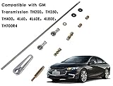 MIKODA Billet Aluminum Shift Transmission Column Linkage Kit Compatible with GM TH200, TH350, TH400, 4L60, 4L60E, 4L80E, TH700R4 1 SET Gear