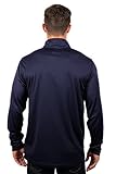 Ultra Game Men's Standard Quarter Zip Pullover Long Sleeve Tee, Team Color, Medium