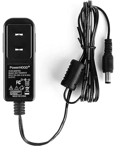 PowerHOOD 6V AC Adapter Compatible with Rxmeili Model FHSM 505 Singer M1000 Janome 525 Mini Sew Petite 525B Mending Sewing Machine 6VDC DC6V 6.0 Volts Switching Power Supply Cord Charger Cable PSU