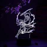 Otaku Lamps Sasuke Uchiha Chidori Naruto – Anime Night Light, 16 Color RGB LED – Gift for Otaku