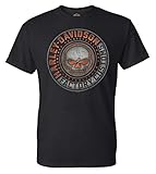 Harley-Davidson Men's Halo Willie G Skull Crew-Neck Short Sleeve T-Shirt (4XL)