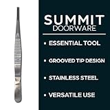 Summit Doorware Lock Pinning Tweezers - Grooved Tip for Easy Pin Loading and Cylinder Rebuilding - Ideal for Rekeying Kits, Locksmith Services and DIY Projects.