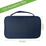 Golf Ball Bag Pouch,Golf Accessory Bag,Golf Accessories for Men,Golf Bag Organizer,Golf valuables Pouch (A)