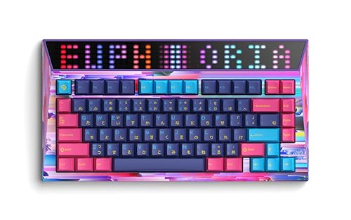 Angry miao CYBERBOARD Wireless Custom Creamy Mechanical Keyboard, 81 Key Tri-Mode 2.4G Bluetooth Wireless Gaming PC Computer Keyboard, High-End RGB Gaming Accessories, Hotswappable Switch