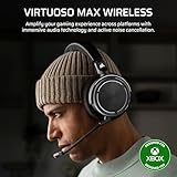 Corsair Virtuoso MAX Wireless Officially Licensed Xbox Series X|S Gaming Headset – Dolby Atmos, Active Noise Cancelling, 2.4GHz Wireless & Bluetooth, Game/Chat Audio Controls, PC, PS5/PS4 – Carbon