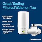 Brita Faucet Mount Water Filter for Sink, Removes 99% of Lead, Elite Advanced Filtration System, Includes 1 Replacement Filter, White