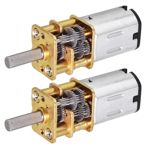 2Pcs DC 12V 100RPM GA12 N20 Small Gear Motor 3-12V 7.5-4000RPM Miniature Motor for DIY Electronics (12-100)