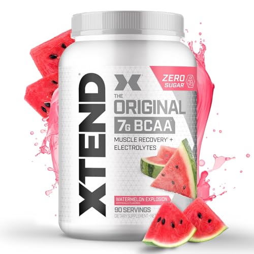 Xtend Original BCAA Powder 7g BCAA and 2.5g L-Glutamine, Sugar Free Post Workout Muscle Recovery Drink with Amino Acids for Men & Women, 90 Servings