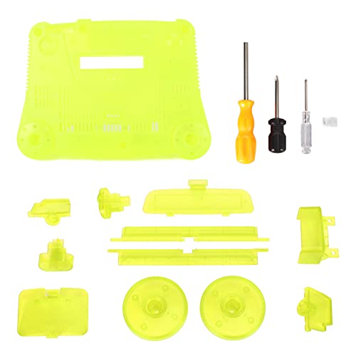 shenruifa Game Console Replacement Case Retro ABS Sturdy Professional Replacement Shell (Green)