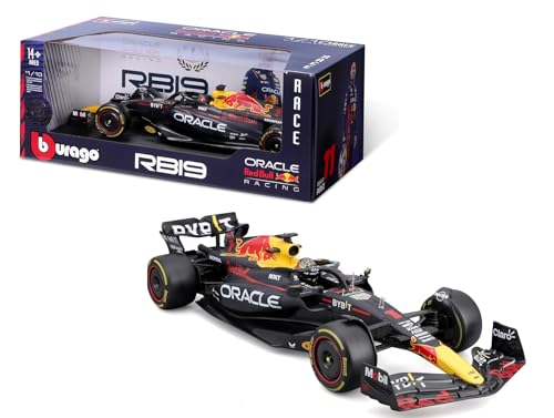 1:18 Scale Diecast Model Car Compatible with Oracle Red Bull Racing RB19 2023#1 Max Verstappen Champion F1 World Championship Race Series by Bburago 18003MV