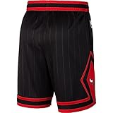 Chicago Bulls NBA Kids Youth 8-20 Statement Edition Black On-Court Swingman Performance Shorts (Size 14-16)