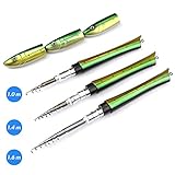 PiscatorZone Pen Fishing Pole 55 Inch Mini Pocket Fishing Rod Travel Fishing Rod Set for Ice Fly Fishing Sea Saltwater Freshwater