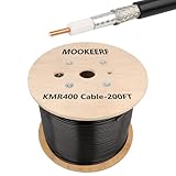 MOOKEERF KMR400 Coaxial Cable 200ft,Low Loss KMR400 Cable 200 Feet,KMR400 Coax Cable 50 ohm