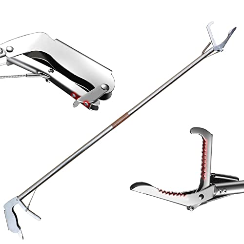 RUYARXNM Collapsible Grabber Reacher Heavy Duty Trash Picker Extra Long Garden Nabber Litter with 3-Class Lock All-Stainless Steel 60 inches