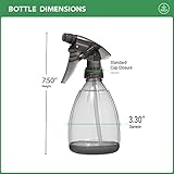 Bar5F Plastic Spray Bottle, 12 oz | Leak Proof, Empty, Trigger Handle, Adjustable Fine to Stream Output, Refillable, Heavy Duty Sprayer for Hair Salons & Spas, Household Cleaners, Cooking (2)