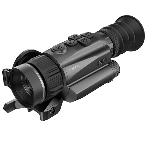 RIX Storm-S2 12um 256 Thermal Scope 25mm Thermal Imaging RifleScope, 50Hz Refresh Rate, Thermal Scope with 1422 Yards Detection Range and 3.5X Base Magnification, 0.9lb