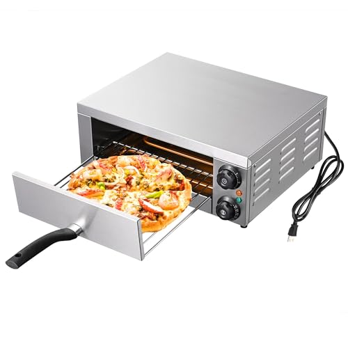 WeChef 12" Countertop Pizza Oven Indoor Electric Pizza Oven Maker 1300W Commercial Pizza Cooker Home Cafe Bakery Food Truck