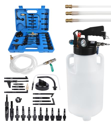 8L Transmission Fluid Pump and 26PCS Automatic Transmission Fluid ATF Filler Adapters | Refill System Dispenser Extractor, Manual ATF Filler System Set