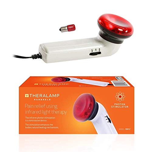 M PAIN MANAGEMENT TECHNOLOGIES Red Light Therapy Infrared Heating Wand by Theralamp – Handheld Heat Lamp Includes Replacement Bulb – Provides Muscle Pain Relief and Increased Blood Circulation
