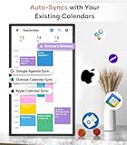 Cozyla Calendar+ 22 Inch Digital Calendar Wall Touch Screen Chore Chart To Do List Notepad Digital Family Calendar Electronic Meal Planner Support All App Via App Store Smart Calendar Wall Mount Black