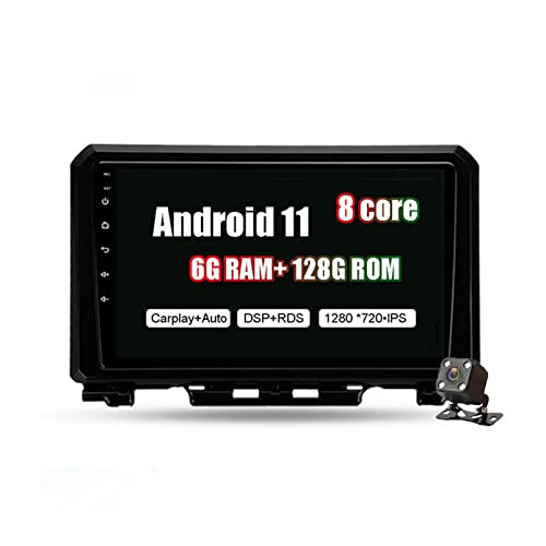 Android 11 9" IPS Touch Screen Car Stereo,Carplay RDS FM Car Radio for Suzuki Jimny 2018 2019 2020 Support USB DSP Steering Wheel Control DAB+ OBD DSP DVR+